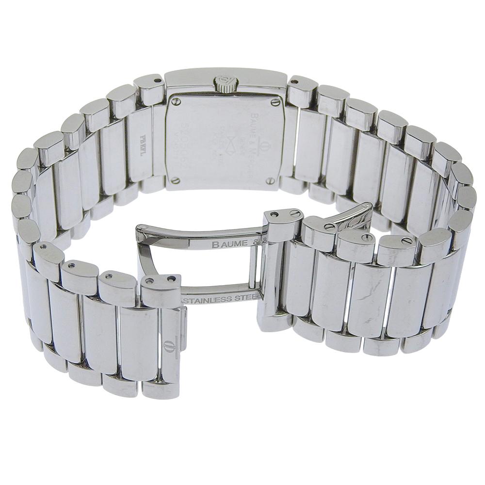 baume & mercier Catwalk Watches MV045219 12P Diamond IvoryDial Stainless Steel Quartz Analog Display Women Used