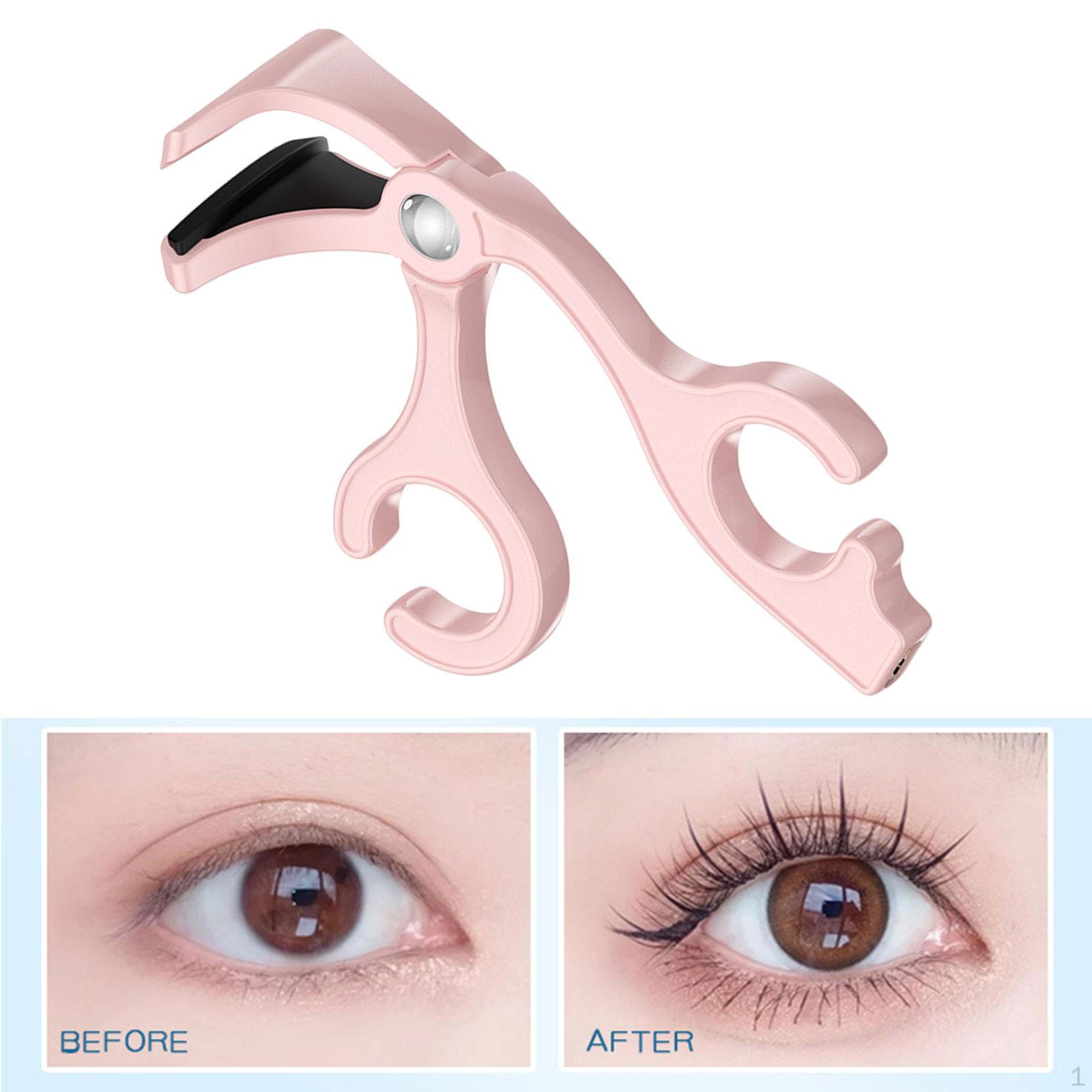 

Усовершенствованный щипчик для завивки ресниц для легкого улучшения внешнего вида розовый