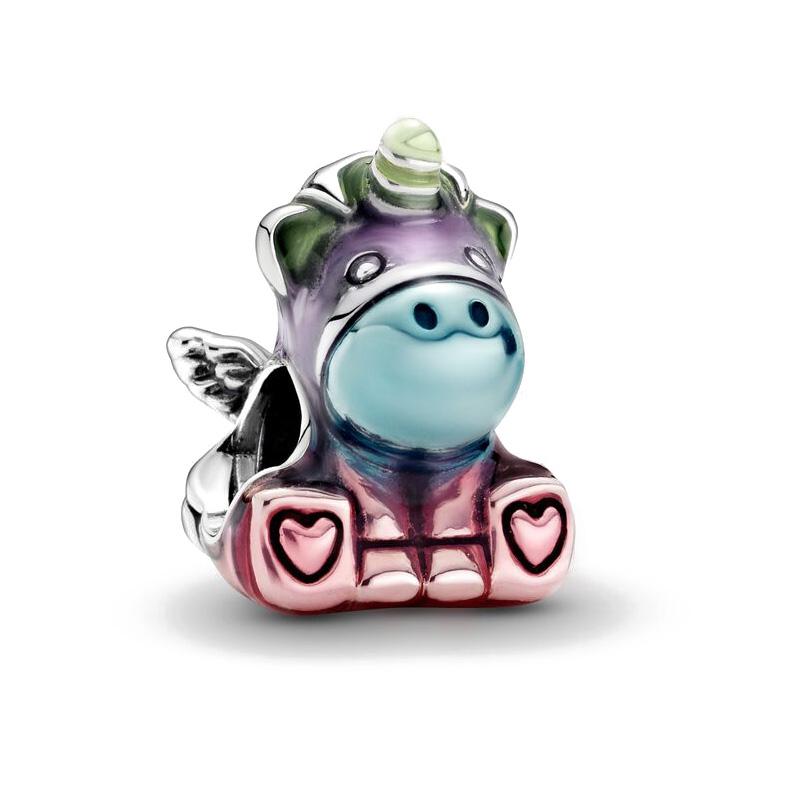 925 Silver Little Flying Pig Dinosaur Chameleon Charm Pendant For Original Bracelet Female Jewelry Exquisite Gifts