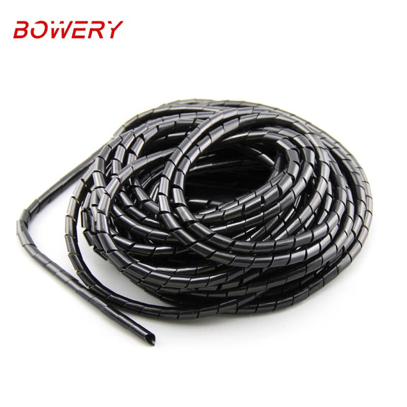 PE Plastic Spiral Cable Wrap 8mm ID, 12m