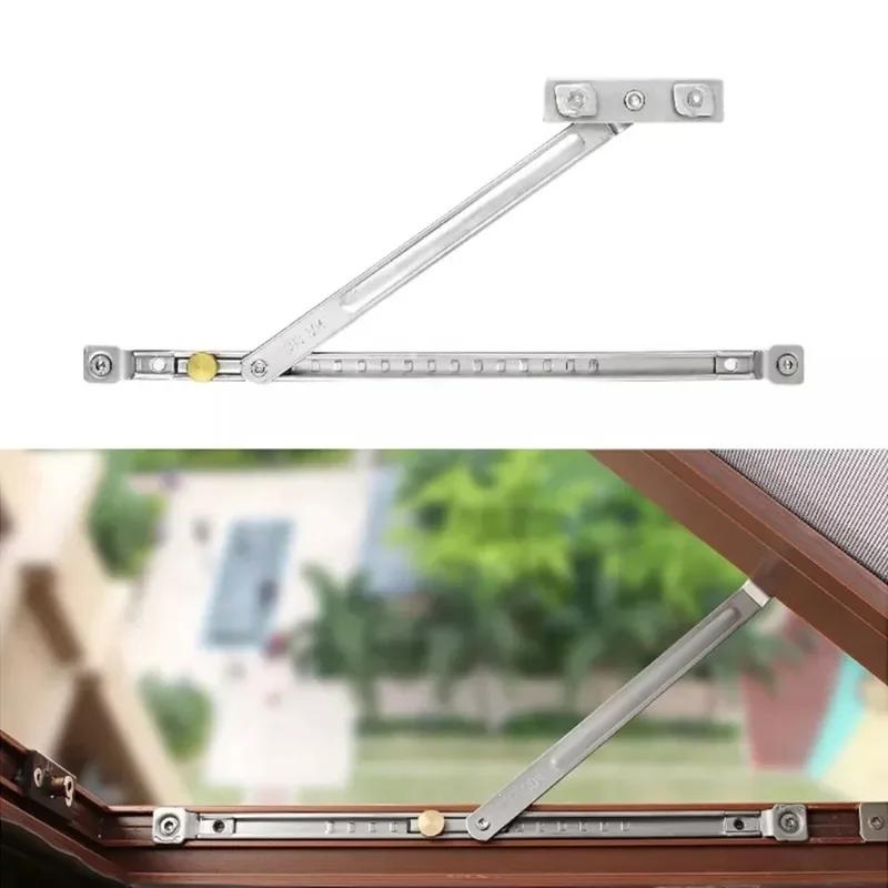 12 Inch Punch-Free Windows Restrictor Wind Brace Stopper Children Safety Locks Window Support Opener Fixed Angle Controller