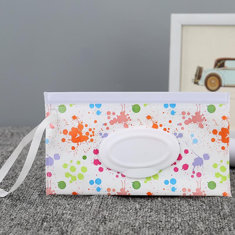 1~10PCS Baby Wet Wipe Box Reusable Wet Tissue Case Holder Snap-Strap Cleaning Wipes Container Portable Refillable EVA Wipe Bag