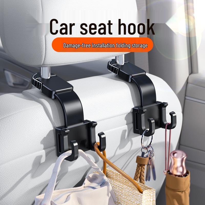 Car Rear Seat Phone Holder & Headrest Hook - Watch TV On-the-Go