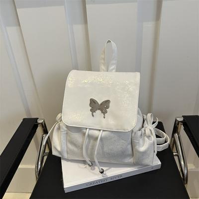 Batoh Academy Silver Butterfly Studentská všestranná kabelka Dojíždějící taška přes rameno