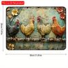 2d Flat 30*20cm, Vintage Rooster Wooden Sign, Versatile Indoor, Outdoor Decor for Living Room, Bedroom, Christmas and Winter Celebrations.