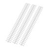 10 Pcs Loose Leaf Binding Spine 30 Hole Cuttable Wear Resistant PP Plastic 10mm Binding Comb for Student