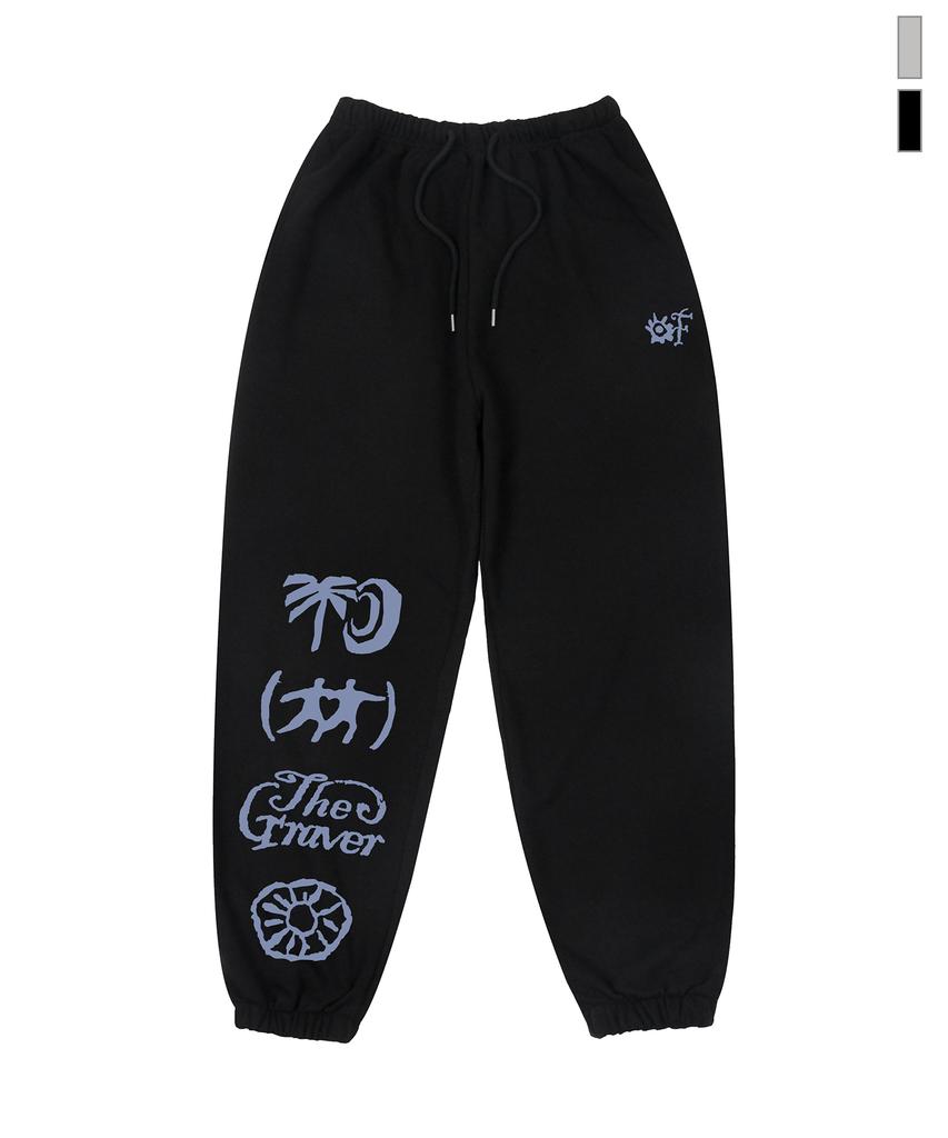 GRAVER [Unisex] Of-Symbol Sweat Jogger Pants_2 Colors