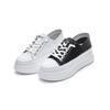 Directly from the Manufacturer 2025 New Thick-soled Heightening Little White Shoes Women's Korean Version Ins Muffin Bottom One Pedal Casual Shoes