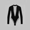 Available Now: Sexy Deep V Mesh Long Sleeve Slim Fit Bodysuit for Women - Perfect for Spring & Autumn