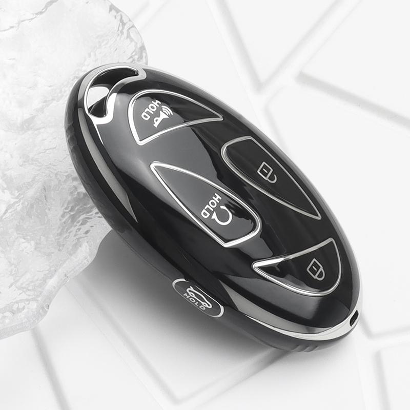 Tpu Car Key Case Cover For Hyundai Tucson Kona Ev Grandeur Gn7 Ioniq 6 Santa Fe Mx5 Sonata Key Shell Keychain Car Accessories