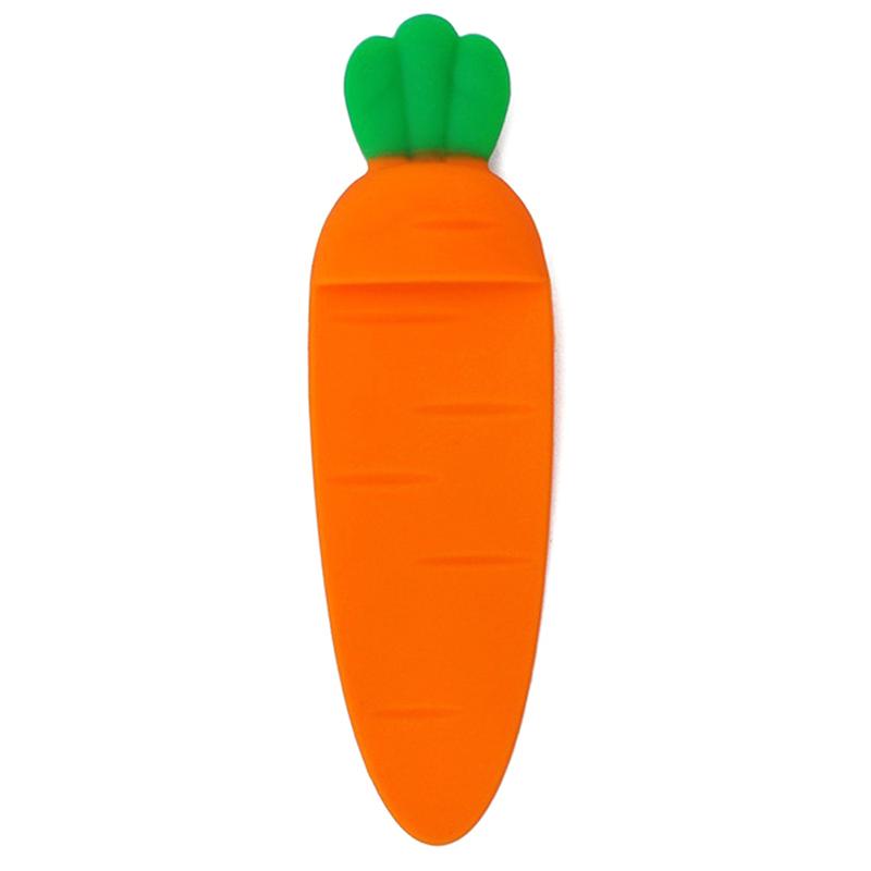

Creative Cute Cartoon Silicone Carrot Bookmark Stationery Office School Supplies ONESIZE