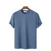 2025 Men's Solid Color Crew Neck Waffle Knit Sport T-Shirt