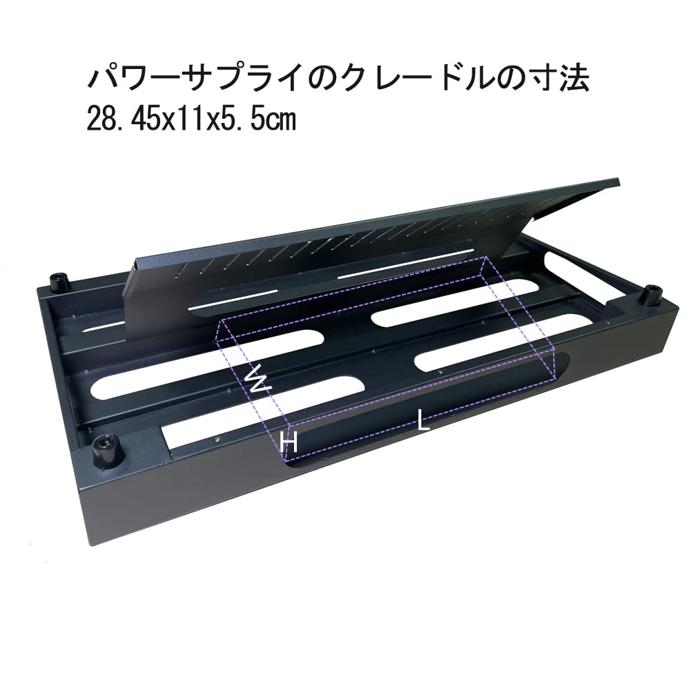 [2023 Improved Edition] GOKKO Guitar Effects BoardPedal Board, Durable and Heavy-Duty, with Built-in Power Supply Bracket, Lightweight, and Storage