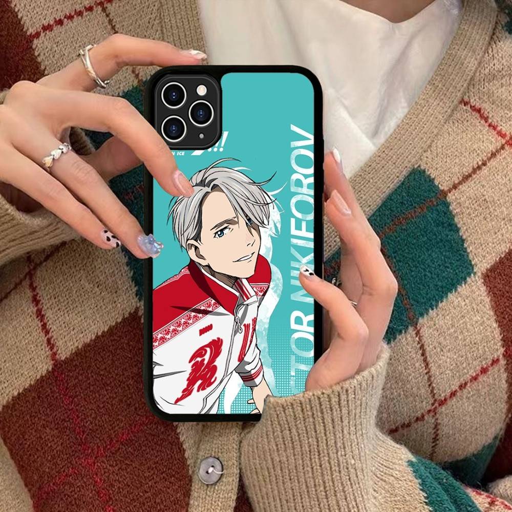 Sports Anime YURI On ICE BL For IPhone 17 16 15 14 13 Pro 12 11 Pro Max Hard PC+TPU Phone Cases Back Cover