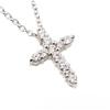 Used Justin Davis Cross Necklace Zirconia