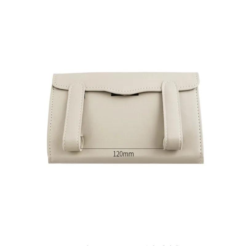 Leather Car Tissue Box Car Sun Visor Type Block Hanging Container Towel Napkin Holder Paper Rack Organizer Storage Bag