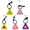 1Pcs Safety Warning Reflective Triangle Sign with Spring Hook Hanging Tag  Night Cycling Riding