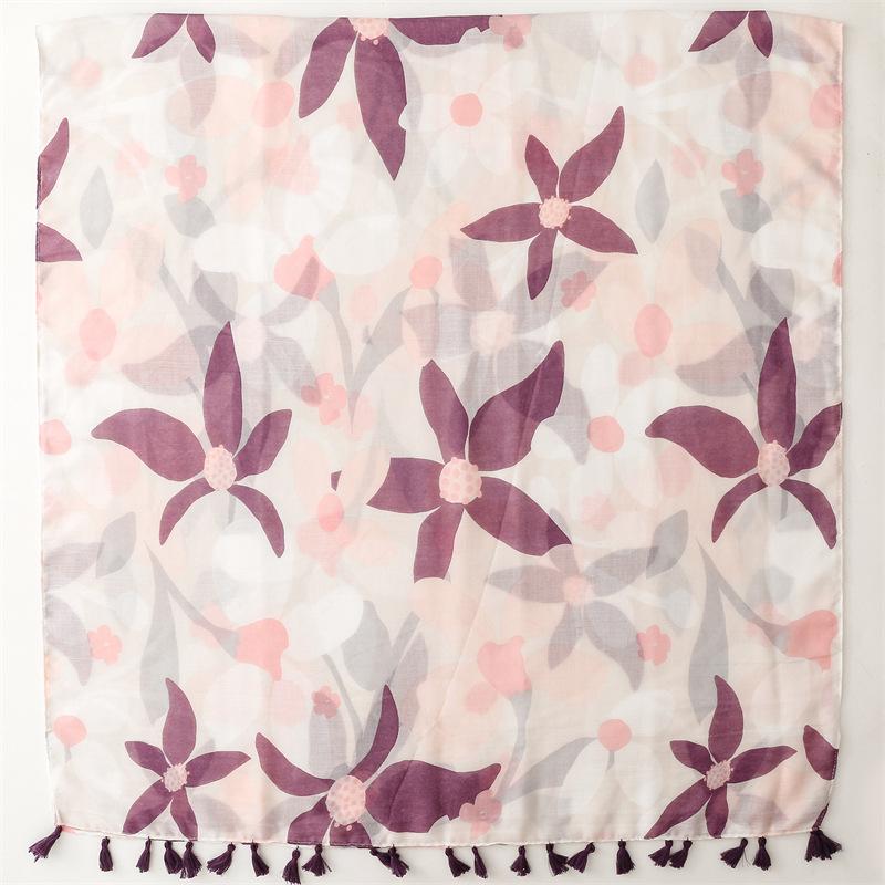 Warm Large Handkerchief, New Women'S Beach Towel, Fashionable Printed Rectangular Scarf, Outdoor Sunshade Thin Headscarf