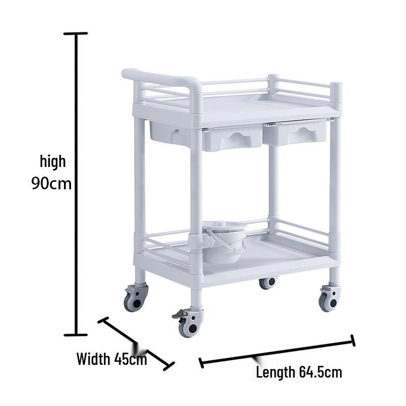 ABS Emergency Medical Cart with Flip-Top and Multiple Drawers