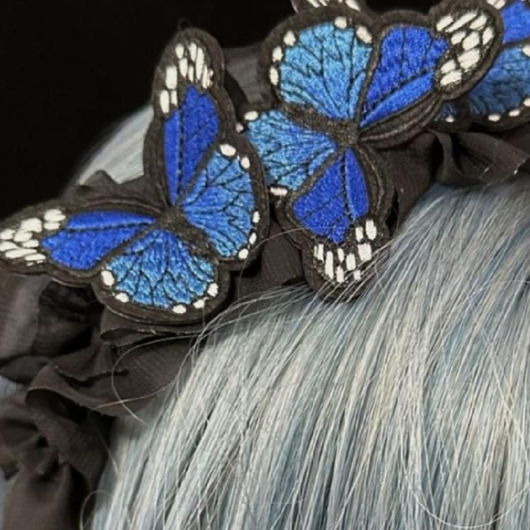 Gothicism Butterfly Hair Hoop Decorative Festival Hair Band Children Headgear Versatiles for Various Occasion