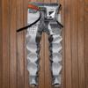 Spring Autumn Cargos Men's Clothing Straight Cargo Slim Casual Original Designer Cowboy Work Splice Jeans Pants Trousers