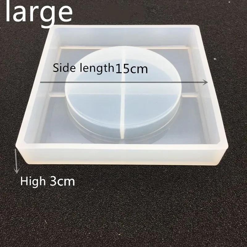 1 Pcs Square Ashtray Silicone Mold Crystal Ultraviolet Resin Plastic DIY Making Accessories Epoxy Handmade Glue Arts Crafts