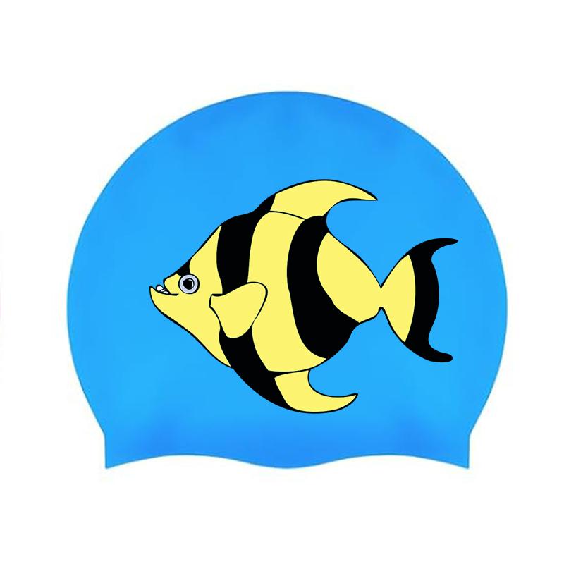 Boys Swim Caps with Names Silicone Custom Printed Sublimated