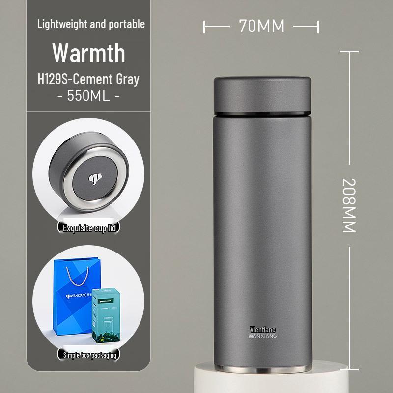 Vientiane 316 Stainless Steel Insulated Tea Cup with Filter - Portable, High-End Gift for Men and Women