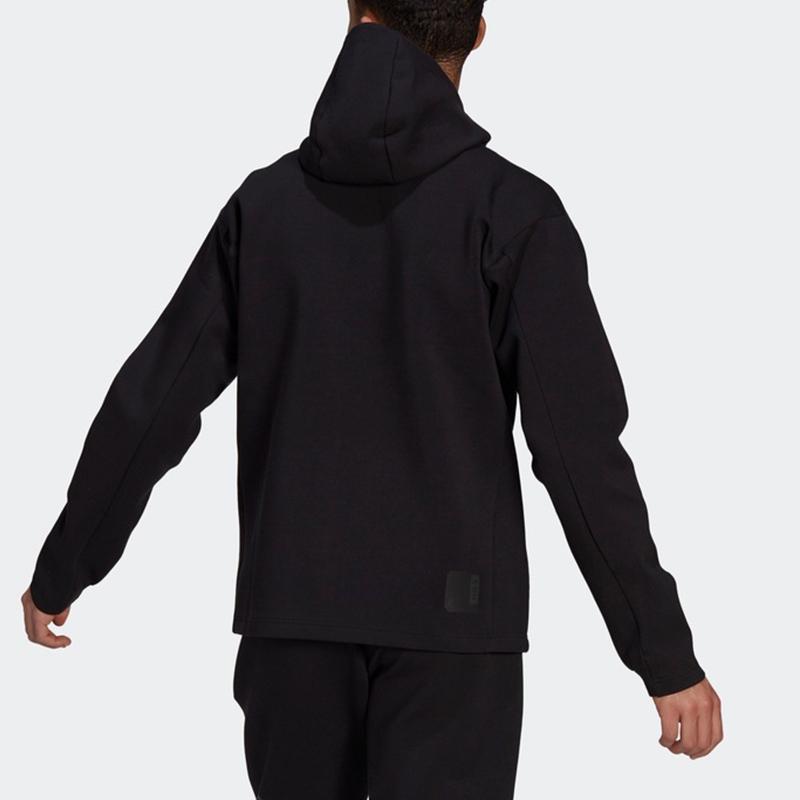 Adidas Warm Casual Sports Hooded Jacket Men Tops Black GU1749