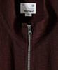 Horlisun Baxter Slub Zip Up Jacket Dark Brown