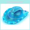 Led Cosplay Halloween Cowboy Hat With Colorful Lights For Party Costume Up Dress