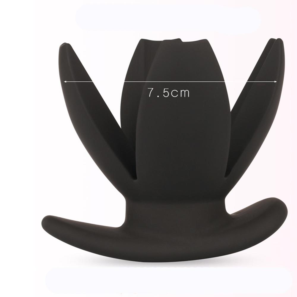 Silicone Anus Expander Butt Plug Hollow Out Anal Peeping Tools Adult Sex