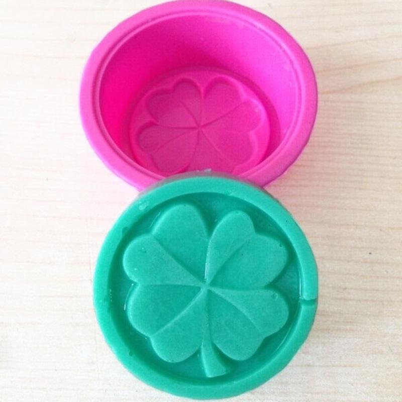 Four-Leaf Clover Handmade Diy Silicone Soap Mold Fondant Cake Decorating Tools