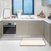Absorbent Bathroom Rug Soft Bath Mat with Anti-Slip Bottom Plush Wavy Texture Rug