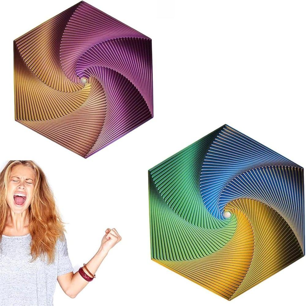 Fractal Fidget Hexagon 3D Printing Anti-Anxiety and Stress Relief Fidget Toys for Kids and Adults Mindful Meditation Tool