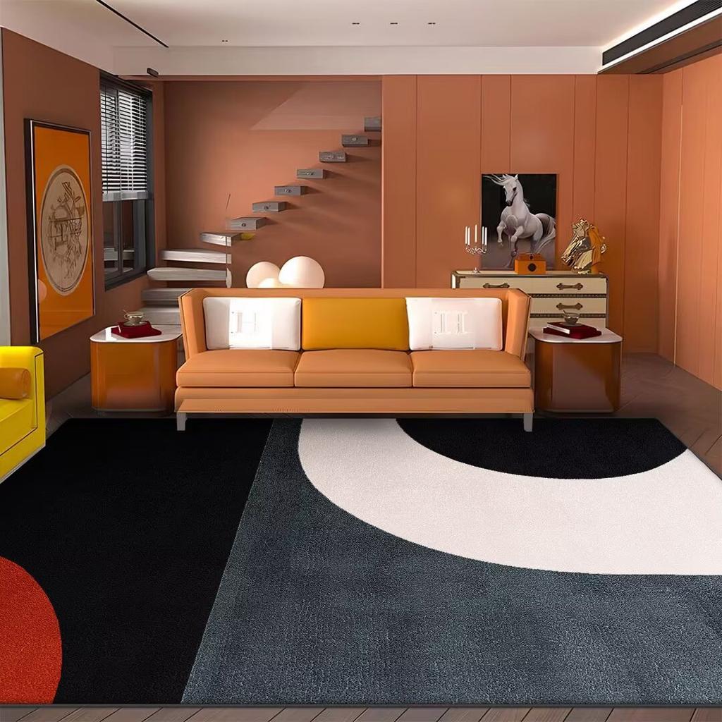 Large Area Decoration Rugs for Living Room Modern Abstract Washable Bedroom Carpet Gaming Room Non-slip Tatami Soft Floor Mat
