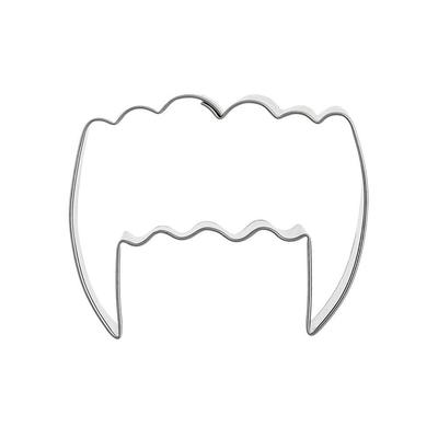 Metal Vampire Teeth Cookie Cutter 5.5 Cm