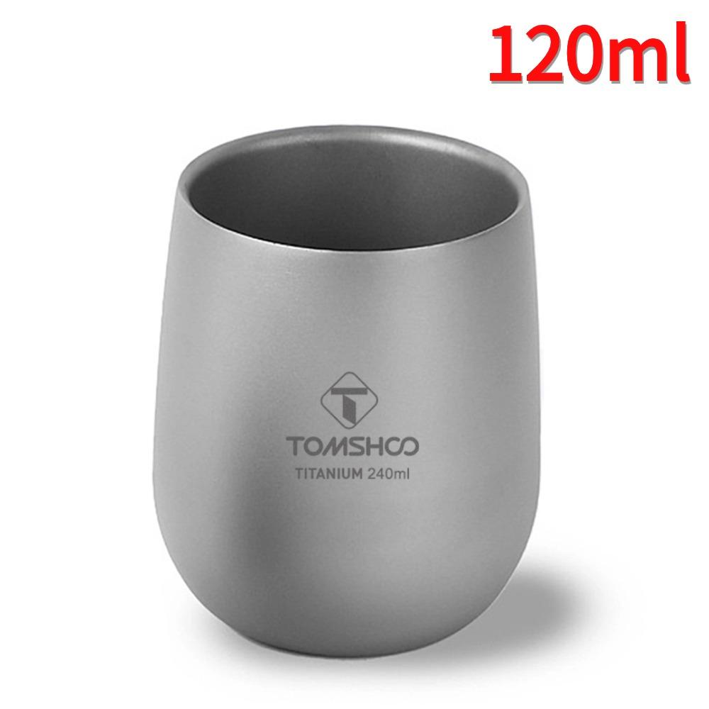 

Tomshoo Титановая кружка с двойными стенками для напитков, кружка для кемпинга, титановая кружка для воды для кемпинга, походов, крутое снаряжение для кемпинга
