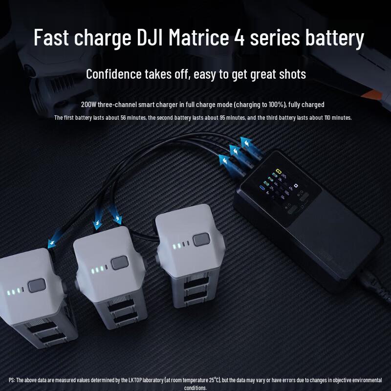 DJI Matrice 4T/M4E Smart 3-Channel Fast Charger