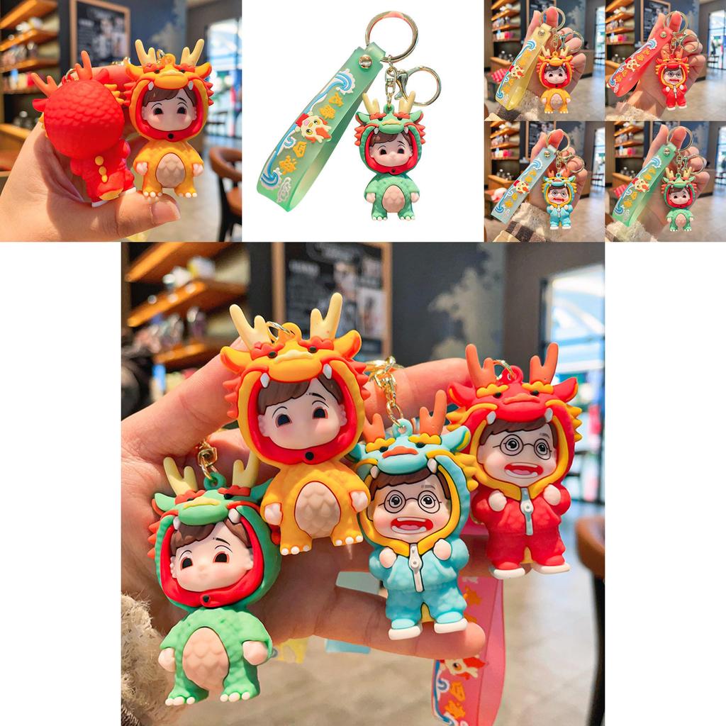 Cute Silicone Dragon Keychain Ideal For Festive Gifts And Party Favors Colorful Cartoon Design