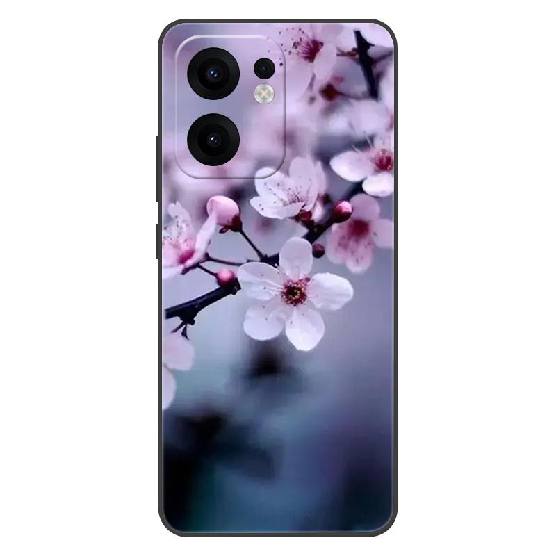 For OPPO Reno13 F Case 13F Flowers Silicone Soft TPU Back Cover For OPPO Reno 13F 5G Case CPH2699 Coque Shockproof Fundas