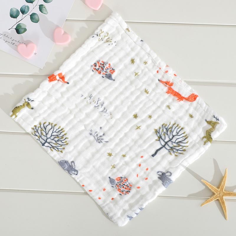 Six-Layer Pure Cotton Baby Bib & Towel Set