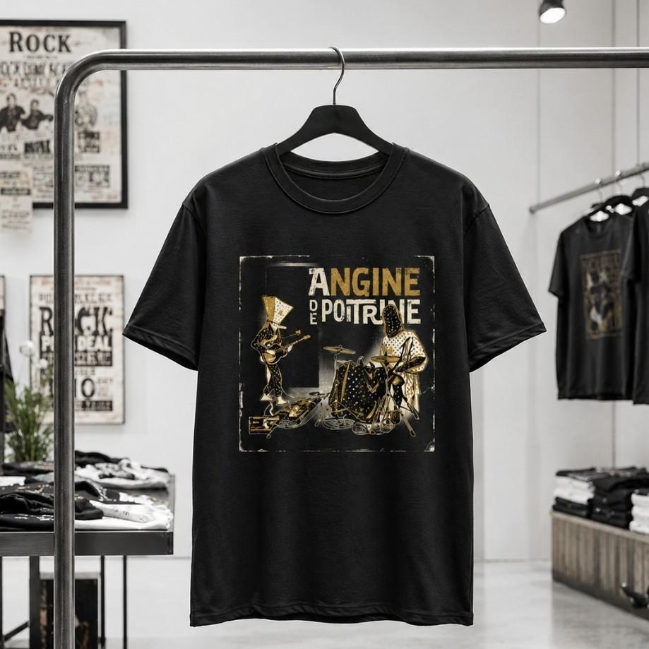 Angine De Poitrine Shirt Abstract Band Performance Graphic Black Tee Unisex T-Shirt XXXL