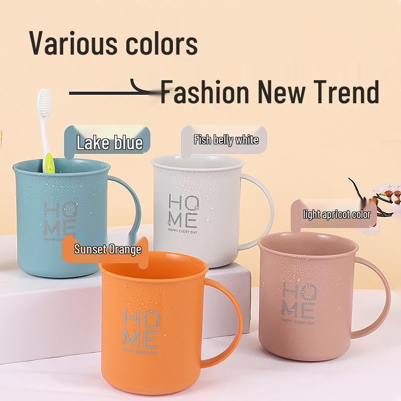 Extra Large Food-Grade PP Mouthwash Cup for Students and Couples - Thickened Wash & Toothbrush Cup