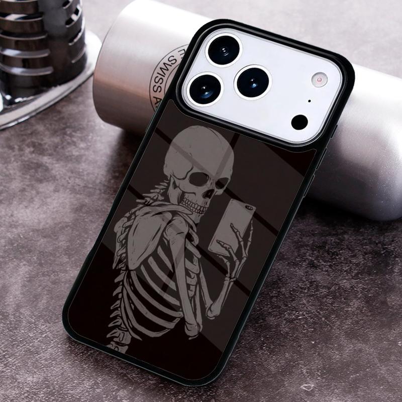 Cute Skull Phone Case For iPhone 17 16 15 14 13 12 11 Pro Max Plus 17Air Soft Silicone Cover