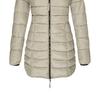 Winter Jacket Solid Color Hooded Slim Pockets Quilted Coat for Daily Wear