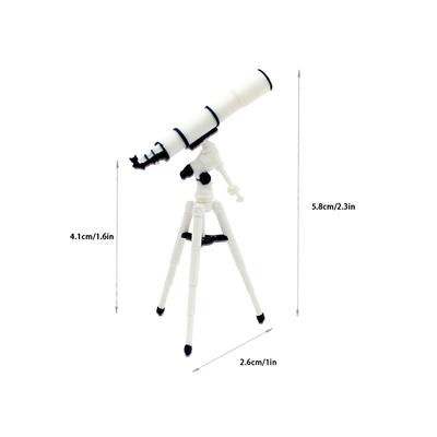 1Pc Educational Science Toy Astronomy Telescope Model Pretend Decorations 1:12/1:20/1:25 Αξεσουάρ μινιατούρα κουκλόσπιτου ζυγαριάς