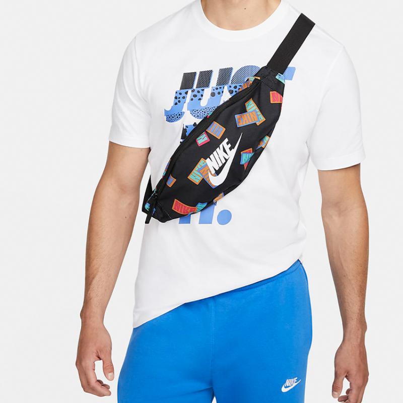 Nike Fabric Crossbody Fanny Pack Regular Unisex Black Casual CQ6299-010