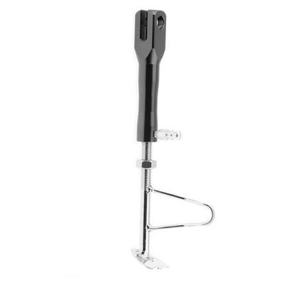 Black Adjustable Length Kickstand Sliver Motorcycle Side Stand CNC Universal