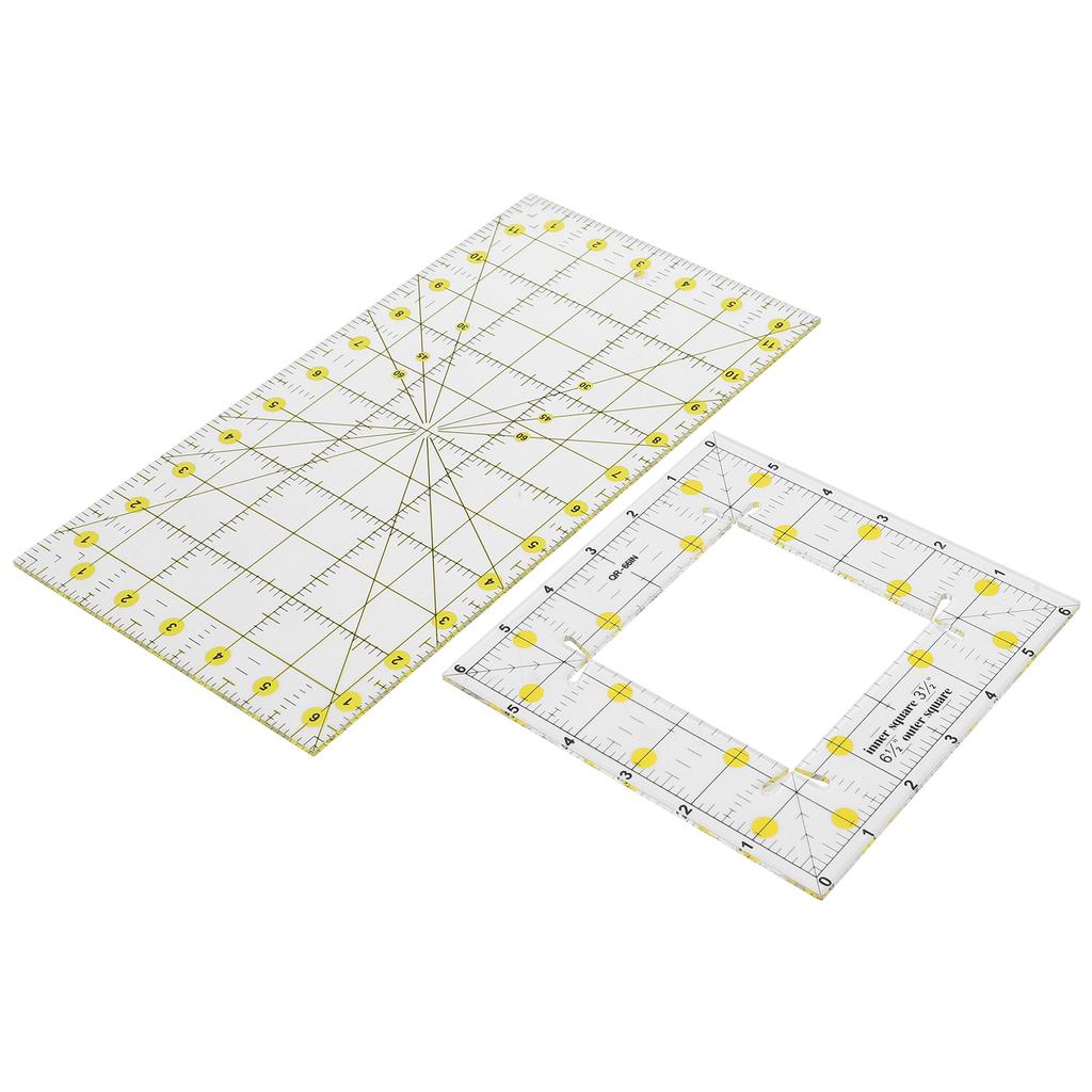 Quilting Ruler Rectangular Sewing Drawing Measure Tools Acrylic Craft Cloth Supplies